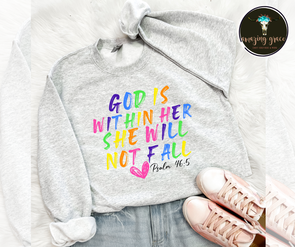 GOD is within her she will not fall.