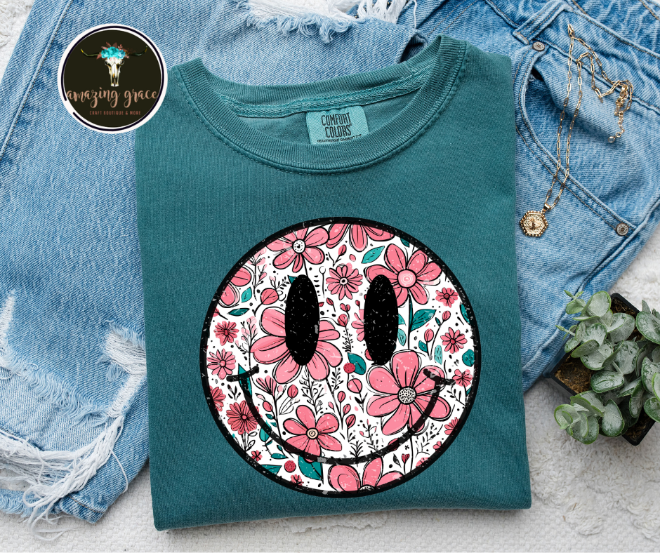Retro Happy Flowers