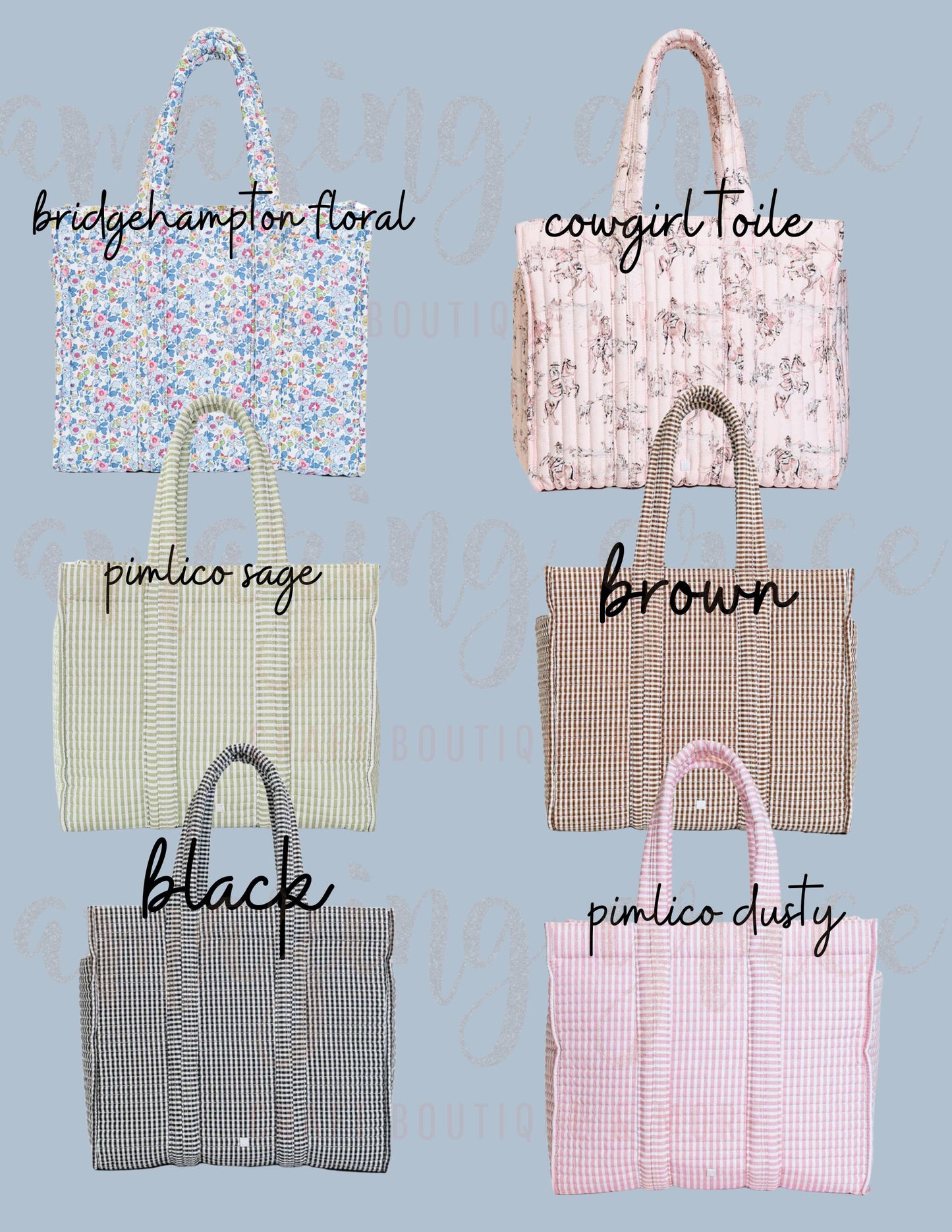 Quilted GO GO Tote