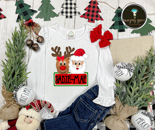 Roudolph & Santa PERSONALIZED