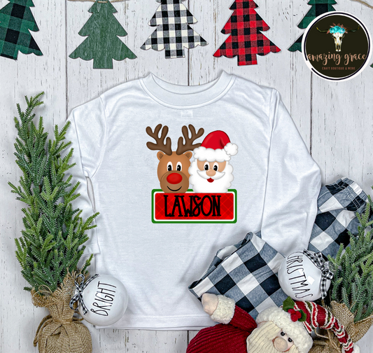 Roudolph & Santa PERSONALIZED
