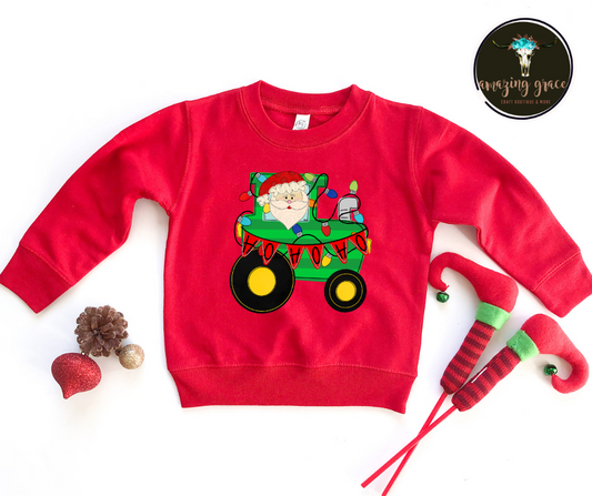 Santa & Tractor Long Sleeve
