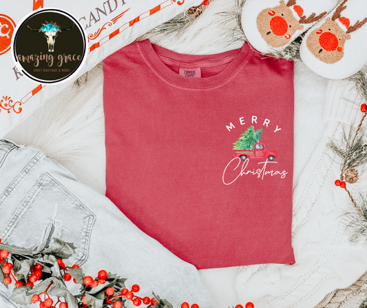 Pocket size merry Christmas C/C Longsleeve