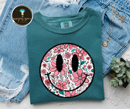 Retro Happy Flowers