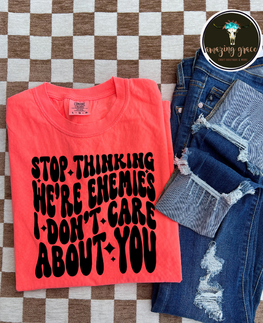 I don't care about you...